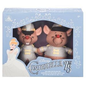 Jaq and Gus 75th Anniversary Soft Toy Set, Cinderella NEW